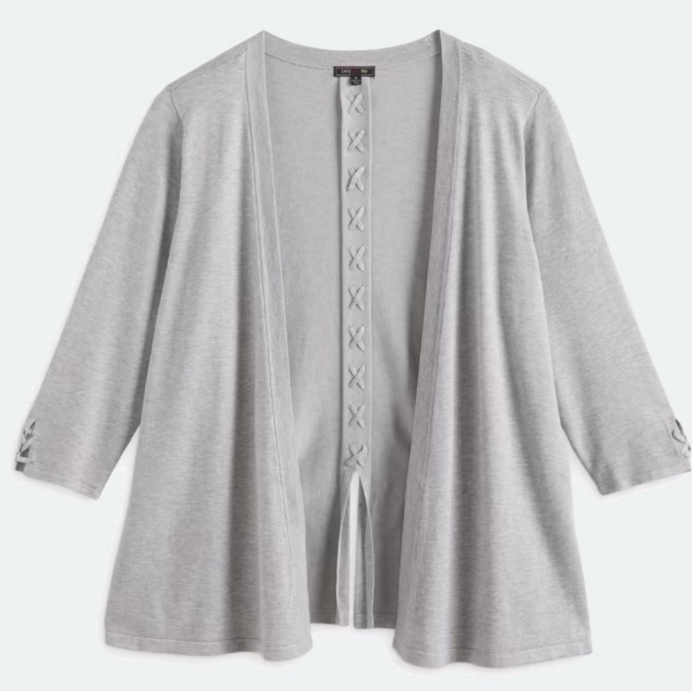 LETY & ME Aubree Back Detail Cardigan
